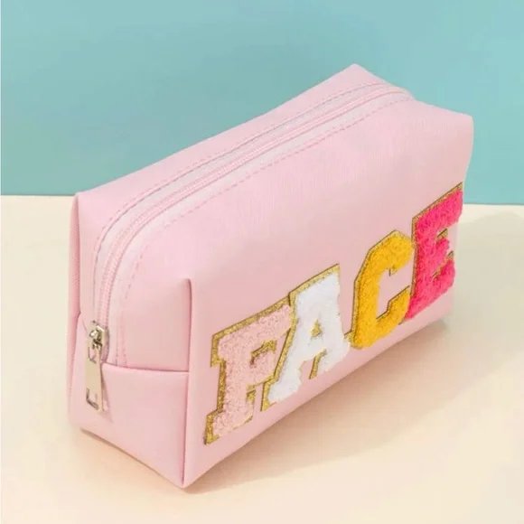 🌼4 for $20🌼 NWT, Travel Makeup bag, Embroidered “Face” toiletry bag - Picture 2 of 5